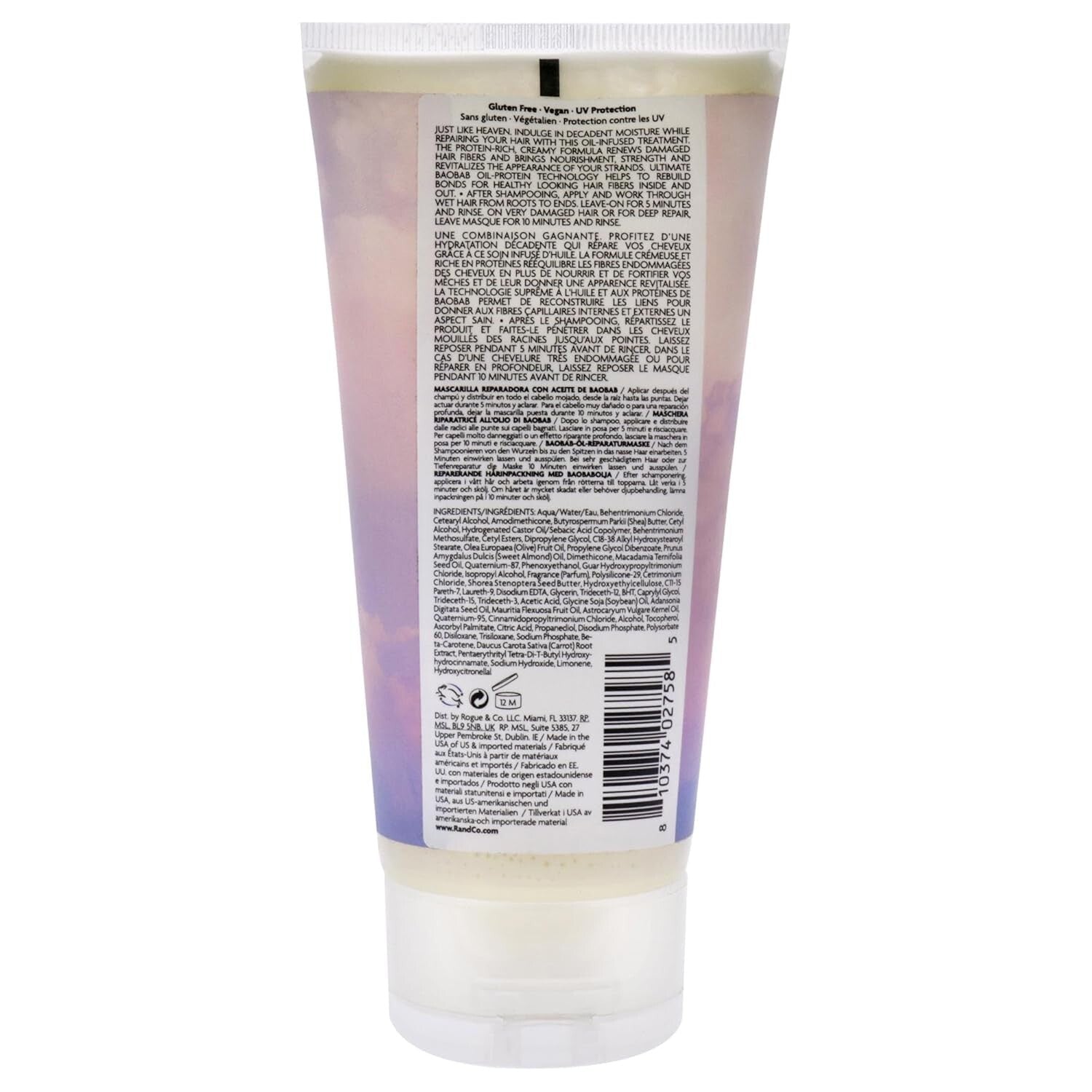 Compact 147ml On A Cloud Baobab Oil Masque for Damaged Hair Revitalization