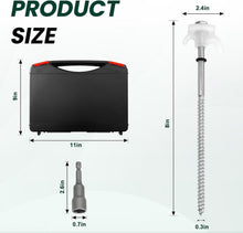 Load image into Gallery viewer, Versatile 30 Pack Heavy-Duty Screw-In Tent Stakes with Glow in the Dark Feature