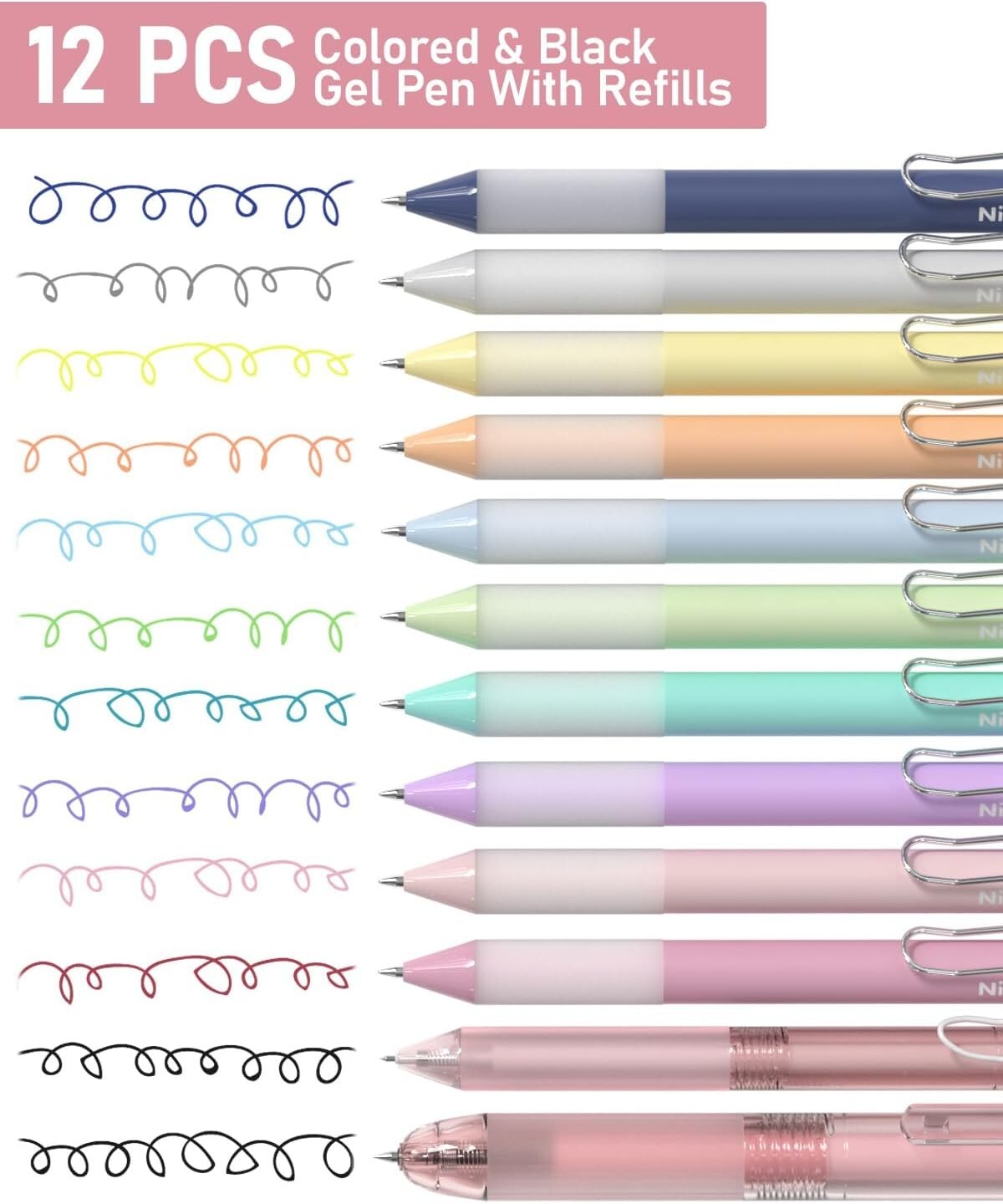 78-Piece Aesthetic School Supplies Set with Cute Pastel Pen Case & Highlighters