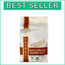 Load image into Gallery viewer, Extra Long Premium Brown Basmati Rice - 40lb Bulk for Restaurants &amp; Homes