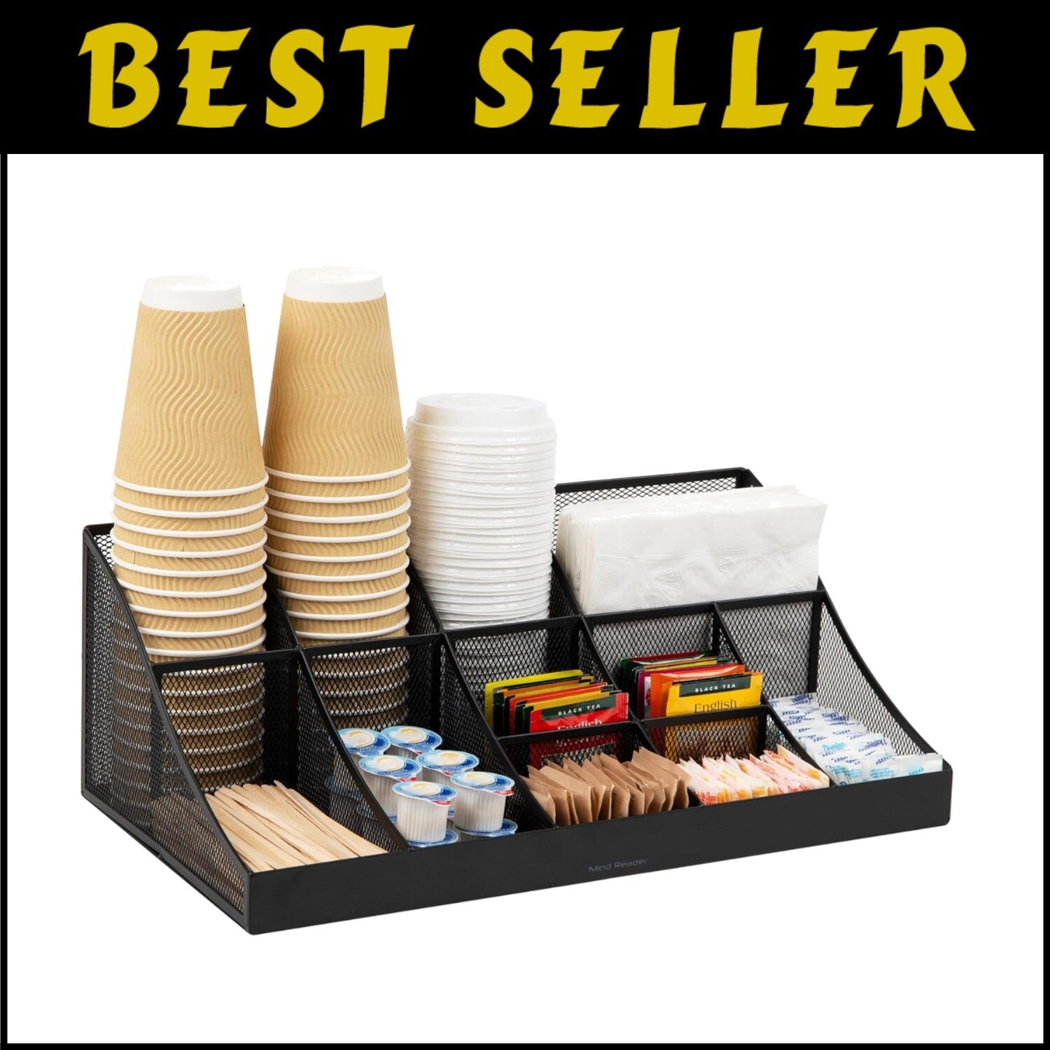 Lightweight Multi-Functional Condiment Organizer - Perfect for Coffee Stations