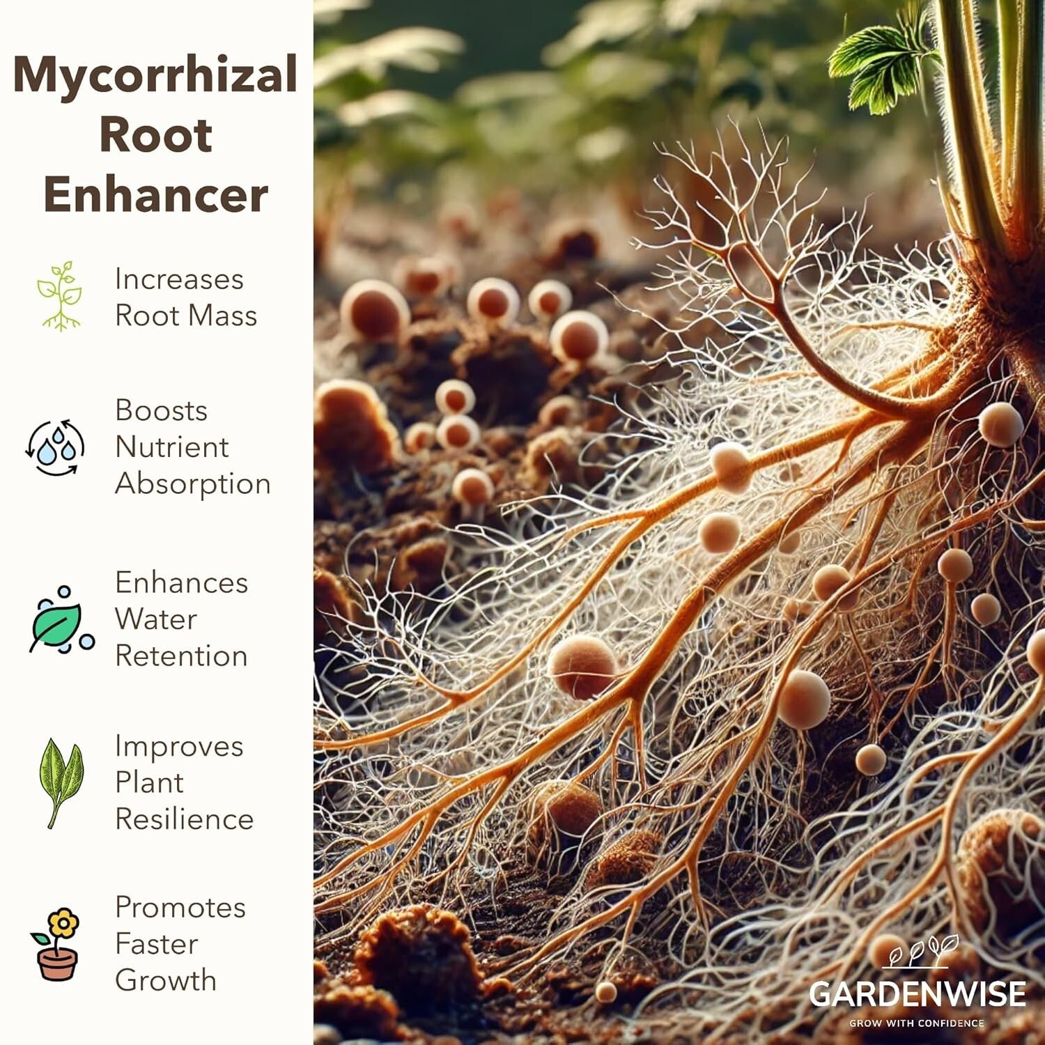 Organic Liquid Plant Food - Mycorrhizae-Enriched All-Purpose Fertilizer 32 oz