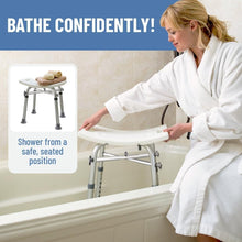 Load image into Gallery viewer, Adjustable Heavy-Duty Shower Chair - Perfect for Elderly &amp; Disabled Comfort