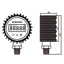 Load image into Gallery viewer, High Precision 3-1/8" Digital Pressure Gauge - 0-3000psi, 316SS Construction