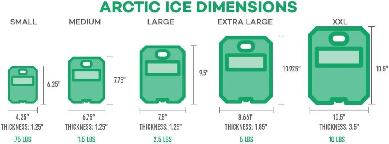 Durable Alaskan Ice Packs - 32°F Cooling Solution for All Occasions - 2-Pack