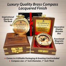 Load image into Gallery viewer, Unisex Graduation Gift: Premium Compass in Decorative Box - Inspire Dreams Today
