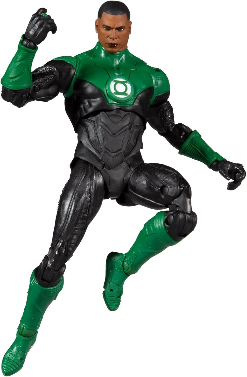 DC Multiverse John Stewart Green Lantern Action Figure with Collectible Art Card