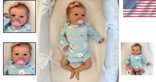 Cute Eyes Opened Reborn Doll for Ages 3+ - Complete with Accessories & Clothes