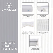 Load image into Gallery viewer, Elegant Waterproof PEVA Roll-Up Shower Curtain - Hookless &amp; Heavy-Duty 56"x95"