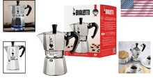Load image into Gallery viewer, Moka Express 6-Cup Espresso Pot - Made in Italy, Perfect for Gas &amp; Electric