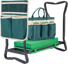 Load image into Gallery viewer, Heavy-Duty Foldable Garden Seat with Knee Pad and Tool Bag - Perfect Gift
