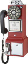 Load image into Gallery viewer, Wall-Mounted 1950s Payphone - Functional Coin Box &amp; Rotary Inspired Dial