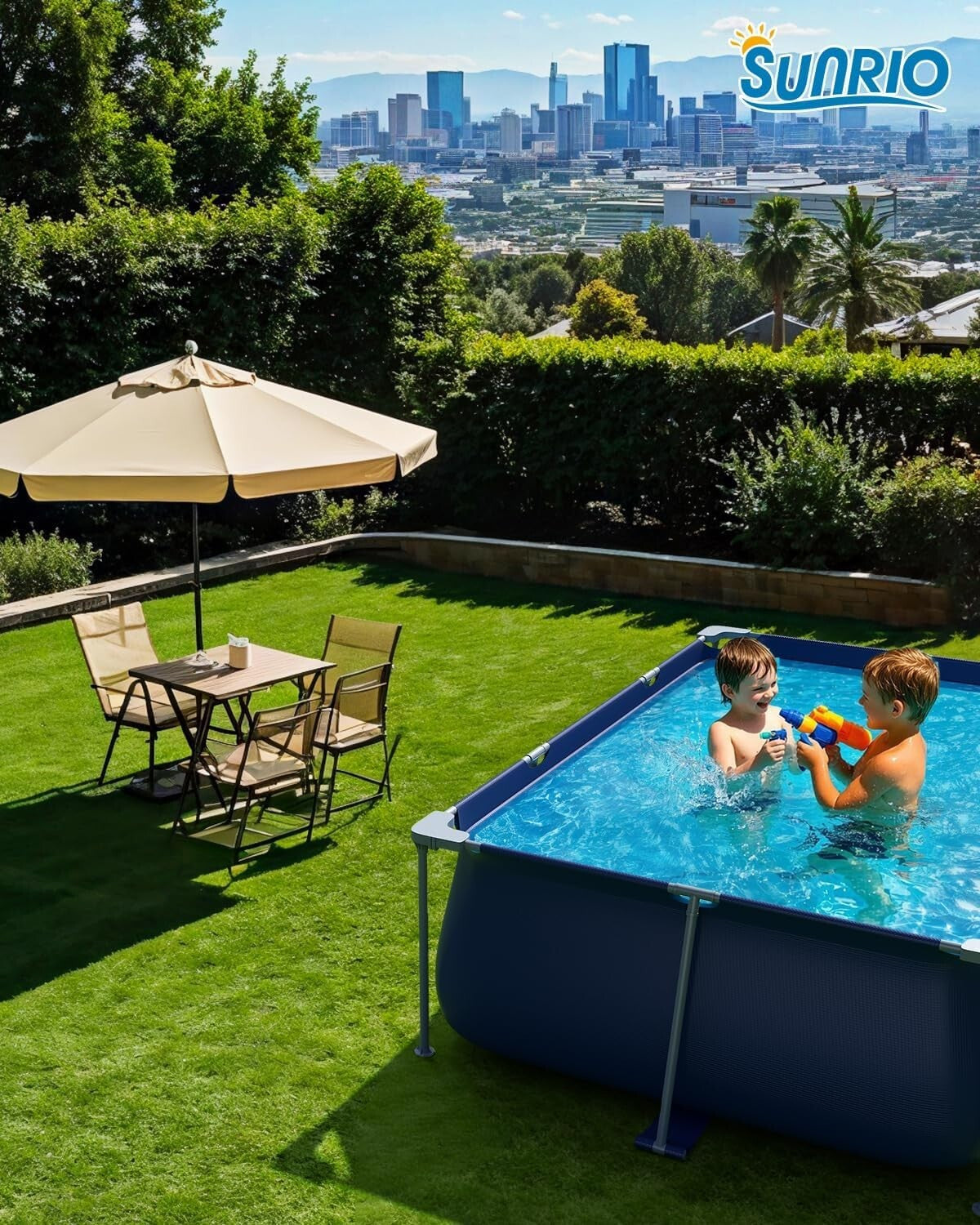 Lightweight and Weather-Resistant Above Ground Pool - Perfect for Gatherings