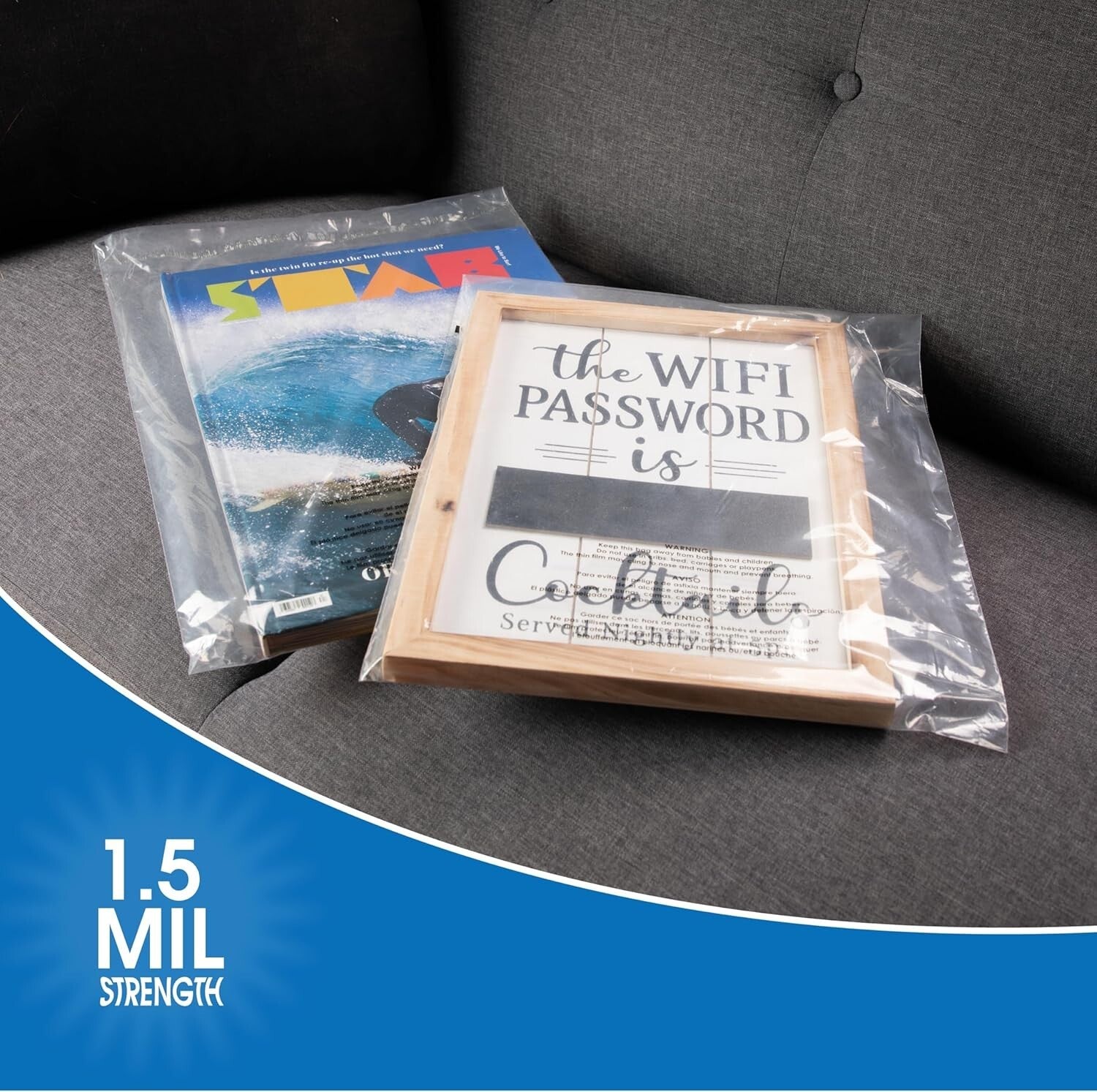 Clear 9" x 12" Poly Bags 1000 Count - Easy Seal for Apparel Shipping & Storage