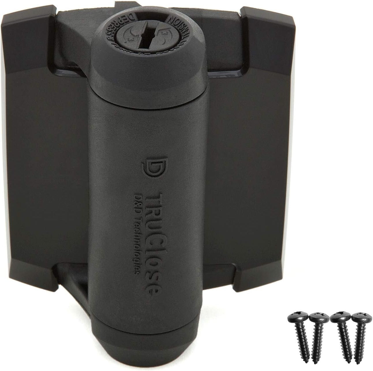 Reinforced Black Gate Hinges with Patented Closure - 2 Pack for Metal Gates