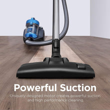 Load image into Gallery viewer, Effortless Cleaning with WhirlWind 2.5L Bagless Vacuum - Powerful Blue Canister