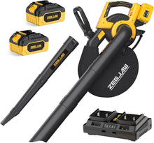 Load image into Gallery viewer, Battery-Powered 3-in-1 Leaf Blower, Vacuum &amp; Mulcher: Efficient Lawn Care Tool
