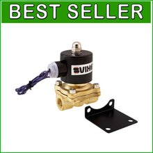 Load image into Gallery viewer, 3/8" NPT High Flow Electric Solenoid Air Valve - 210 PSI Performance Upgrade