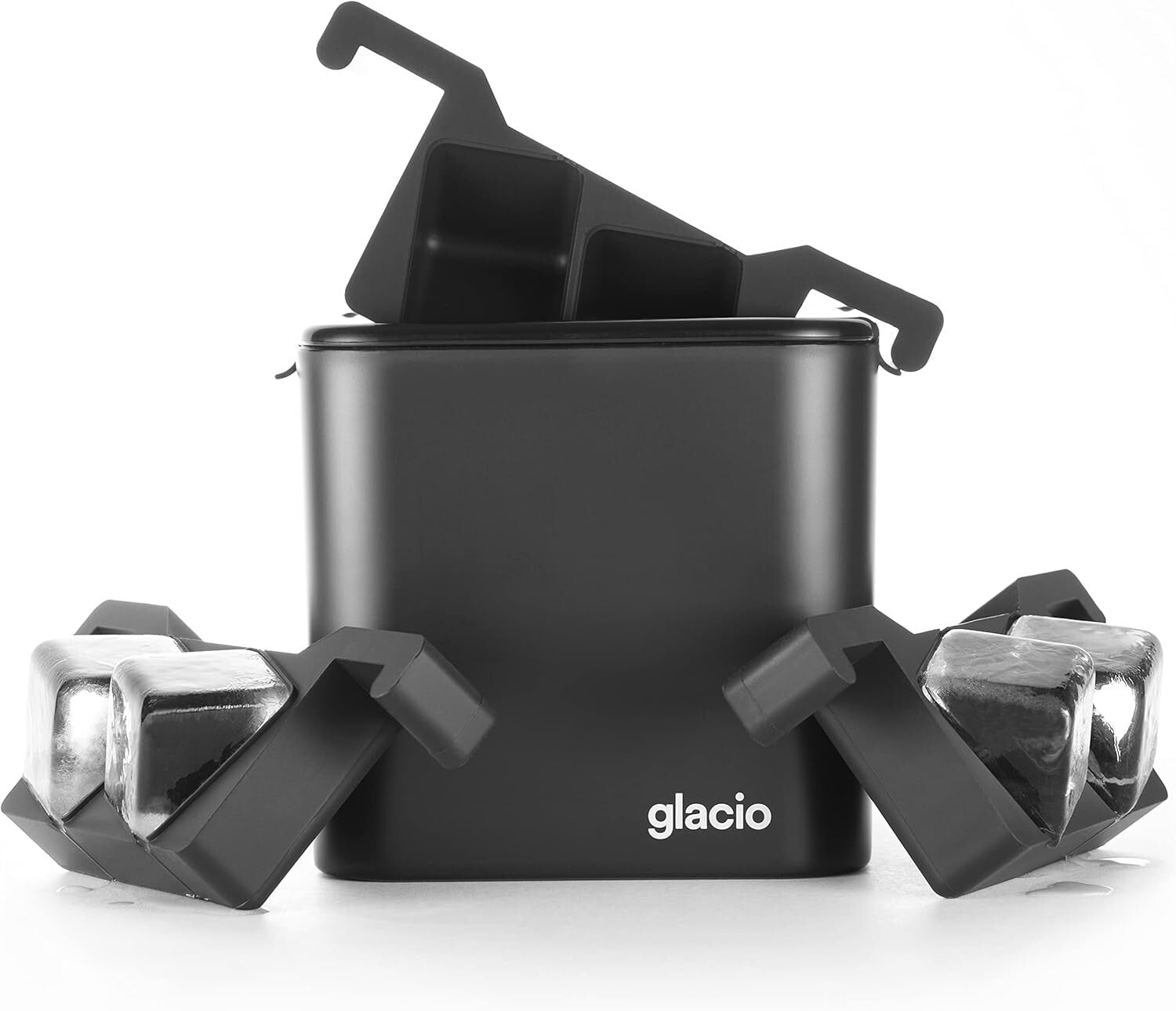 Directional Freezing Ice Cube Mold - Makes 4 Clear, Dilution-Free Whiskey Cubes