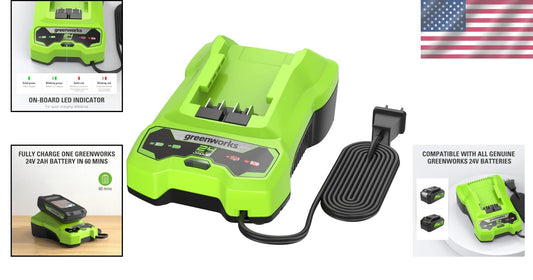 Efficient 24V Charger with Built-in USB & LED Indicator for All Outdoor Devices
