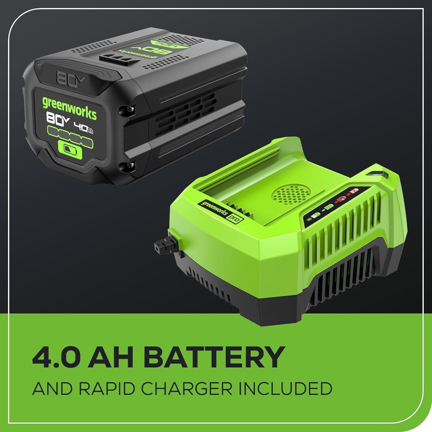 Ultra-Lightweight 80V Axial Blower - 80 Minutes Run-Time, Rapid Charger Included