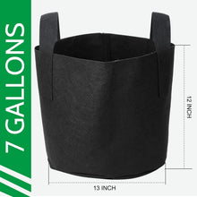 Load image into Gallery viewer, 24-Pack 7 Gallon Heavy-Duty Nonwoven Grow Bags with Durable Handles &amp; Labels