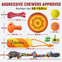 Load image into Gallery viewer, 12-Pack Heavy-Duty Dog Chew Toys for Aggressive Chewers - Ultimate Fun Set