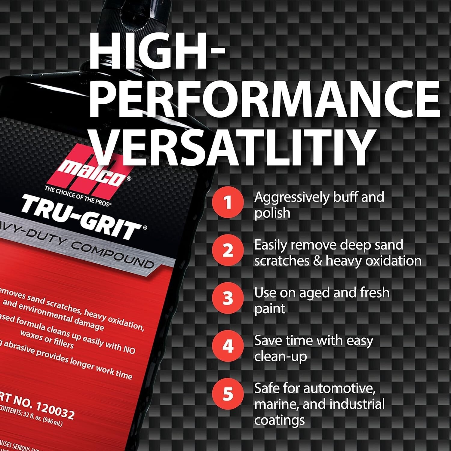 1 Gallon Tru Grit Polish - Eliminate 1000-1500 Grit Sand Scratches with Ease