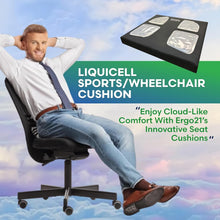 Load image into Gallery viewer, LiQuiCell Sports Cushion - Ergonomic Support for Back Pain and Pressure Relief