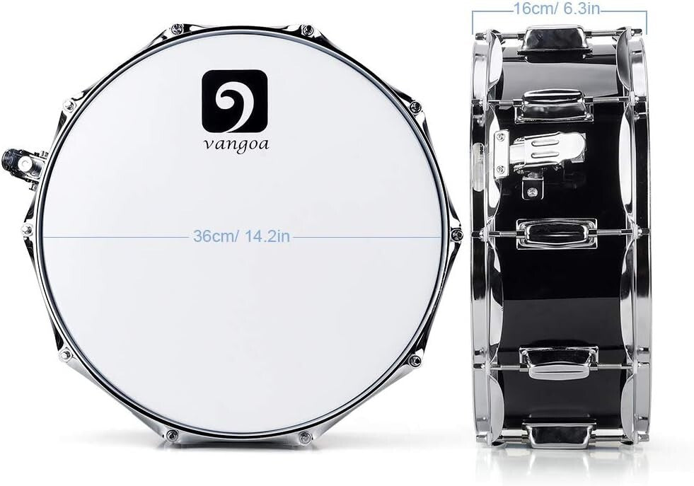 Complete 14-Inch Snare Drum Kit for Students with Transport Bag & Accessories