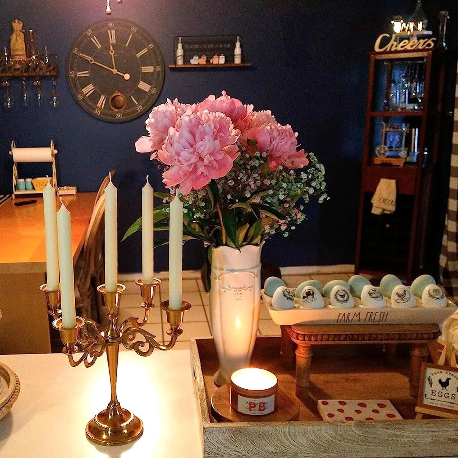 Ceramic Flower Vase for Home Decor - Stylish 11.6" Centerpiece for Any Room