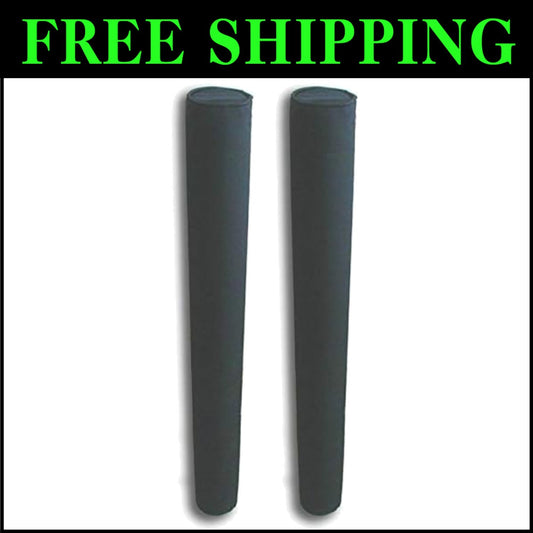 Heavy-Duty Black Boat Trailer Guide Pole Pads - 48-Inch UV Fade Proof Set of Two