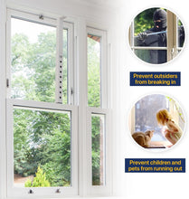 Load image into Gallery viewer, 4 Pcs Adjustable Window Lock Bars for Airflow &amp; Child Safety - Easy Installation