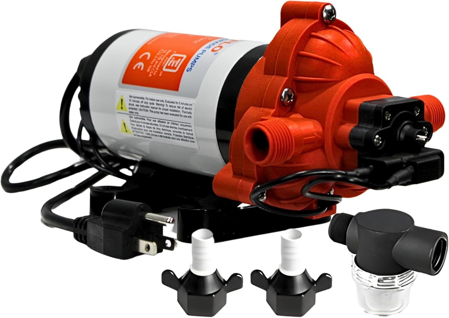 33-Series Self-Priming Water Pressure Pump - 115V AC, 3.3 GPM for RV & Marine