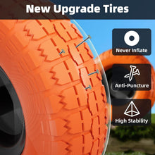 Load image into Gallery viewer, Upgrade to 10" Flat Free Tires - 4 Pack with Heavy Duty Double Sealed Bearings