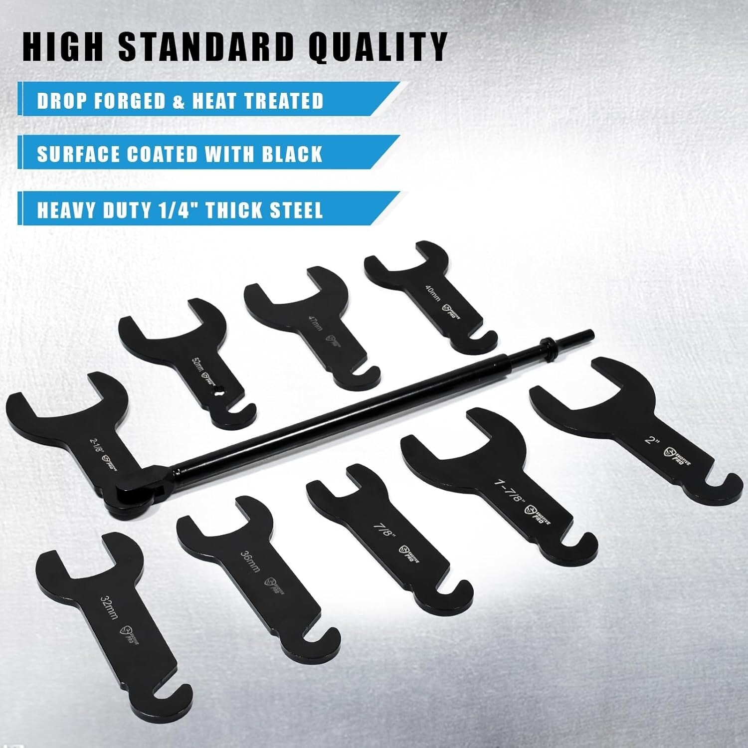 10Pc Pneumatic Fan Clutch Wrench Set for Easy Auto Repairs - Fits Ford, GM, Jeep