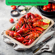 Load image into Gallery viewer, Heavy-Duty 14 Inch Compostable Food Trays - 100 Pack Natural Sugarcane Plates