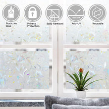 Load image into Gallery viewer, Rainbow Tulip 3D Window Film - Energy Saving UV Protection, Static Cling