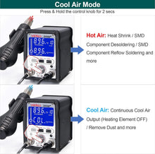 Load image into Gallery viewer, Versatile 995D+ Hot Air Gun &amp; Soldering Iron Station with Programmable Features