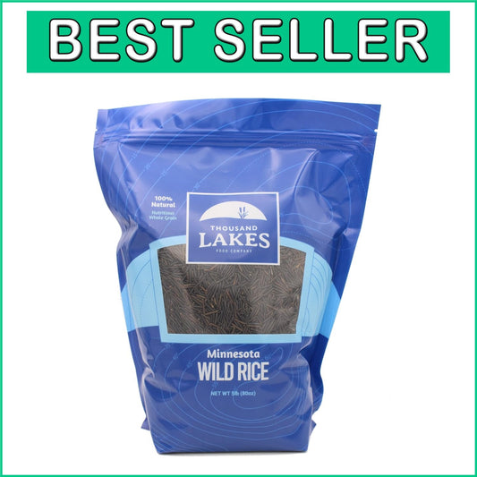 5 lb All Natural Minnesota Grown Wild Rice - High Protein, Gluten-Free Option