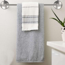 Load image into Gallery viewer, Elegant Brushed Nickel 17-Inch Shower Towel Holder - Set of 2 for Luxury Spaces