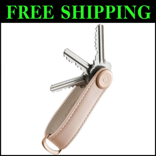 Luxury Leather Key Organizer for 7 Keys - Chic, Secure & Travel-Friendly