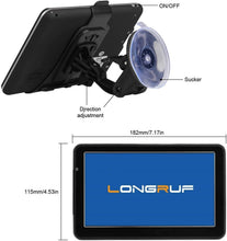 Load image into Gallery viewer, Advanced 7-Inch Car GPS with Real-Time Alerts &amp; Lifetime North America Maps