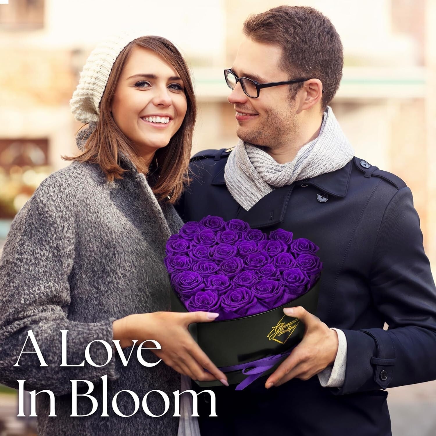 Charming 27 Flower Heart Box - Luxurious Preserved Roses Gift for Loved Ones