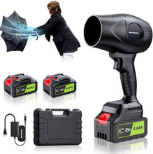 Load image into Gallery viewer, Effortless Cleaning with 400000 RPM Leaf Blower - Includes Batteries &amp; Charger