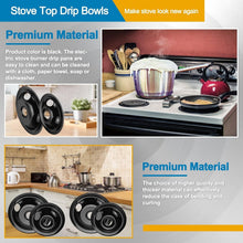 Load image into Gallery viewer, Complete Range Oven Repair Set: Electric Elements + Receptacle Kit &amp; Drip Bowls