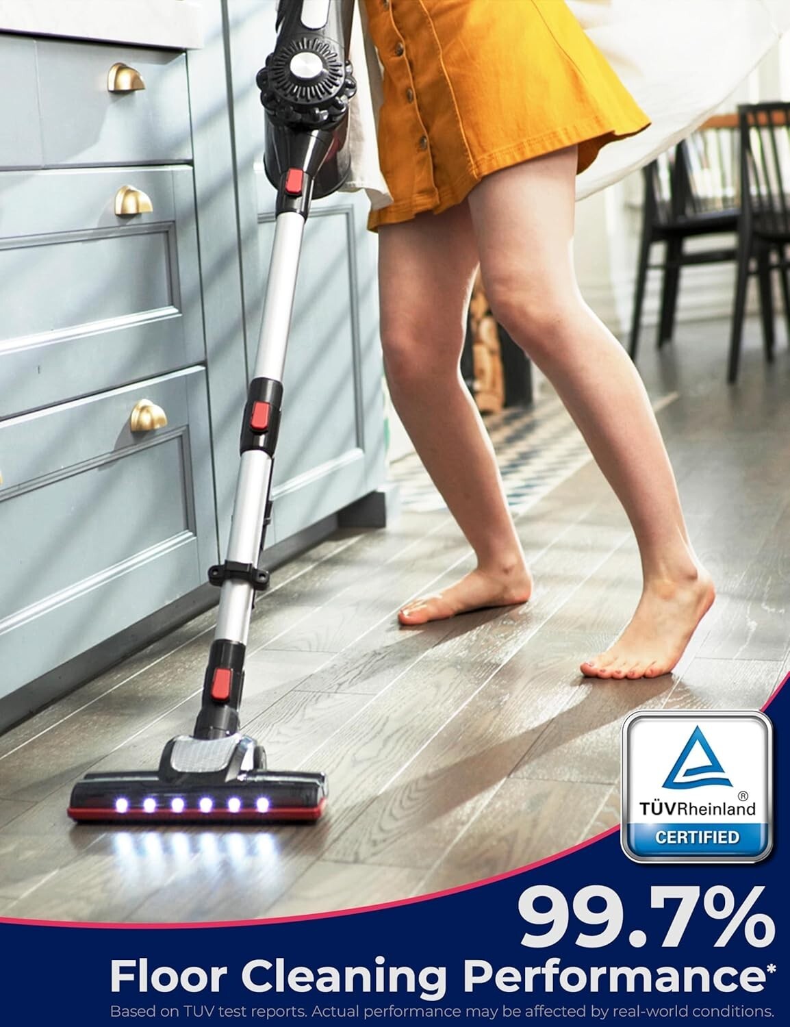 Rechargeable Lightweight Vacuum - Cordless 2-in-1 Cleaner for Deep Cleaning Pets