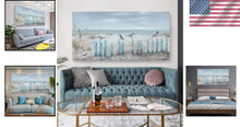 Load image into Gallery viewer, Stunning 60x30 Extra Large Ocean Seagull Canvas Art - Ideal for Any Space