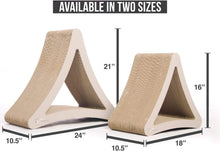 Load image into Gallery viewer, 3-Sided Vertical Cat Scratching Post - Eco-Friendly Cardboard Lounge (18"/24")