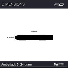 Load image into Gallery viewer, Expert-Quality Amberjack 24g Darts Set with Customizable Weights Available
